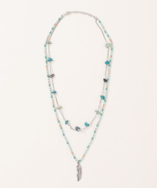 チャイハネ（チャイハネ）の「【チャイハネ】ターコリーネックレス（ネックレス・レディース・シルバー/ゴールド・FREE）」の5枚目の写真