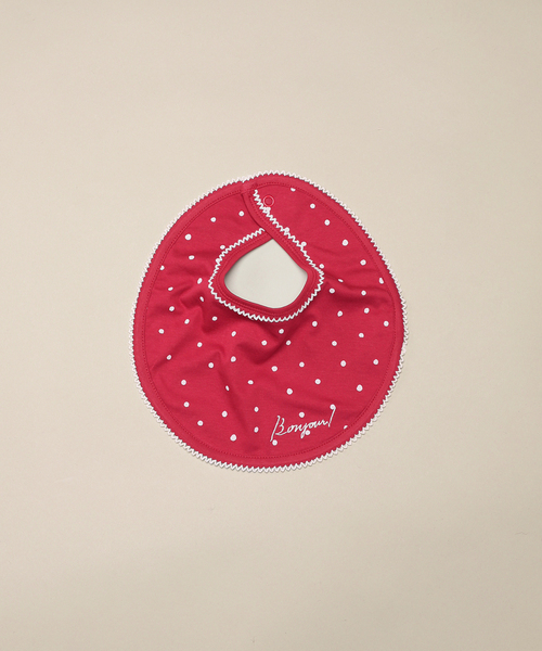 IENA ENFANT（イエナアンファン）の「【BASIC】ドットスタイ baby（スタイ/よだれかけ・キッズ・ホワイト/ネイビー/レッド/スカイブルー/レッド系その他・FREE）」の4枚目の写真