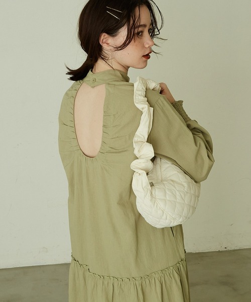 paravion(パラビオン)の「【トレンドのドロストデザイン】【長さの調整可能】ソフトキルトショルダーバッグ(ショルダーバッグ・レディース・ベージュ/アイボリー/ブラック・FREE)」の10枚目の写真