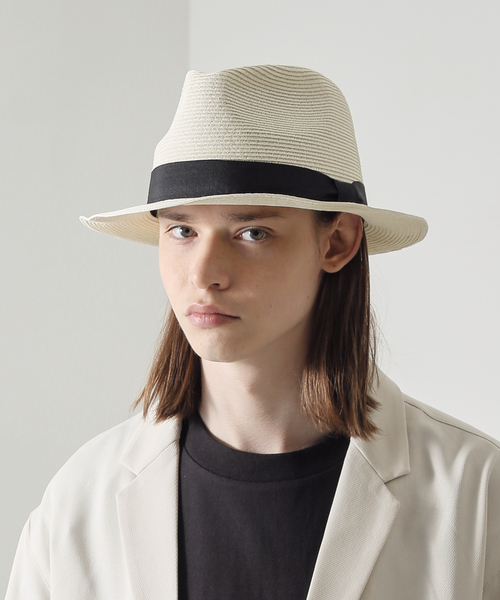 ABAHOUSE（アバハウス）の「【RUBEN/ルーベン】PAPER BLADE HAT　/ ブレードハット（ハット・メンズ・ブラック/ベージュ/アイボリー・フリー）」の2枚目の写真