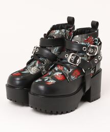 YOSUKE | 「YOSUKE/ヨースケ」厚底ベルティッドショートブーツ(ブーツ)