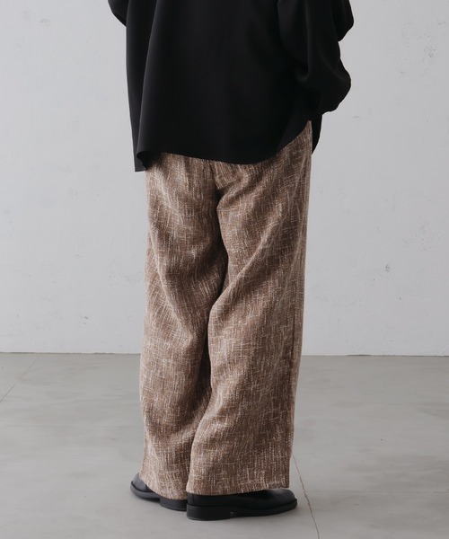 epnok(エプノック)の「ワイドストレートツイードスラックス(スラックス・メンズ・ベージュ/ブラウン/ブラック・SMALL/MEDIUM/LARGE)」の17枚目の写真