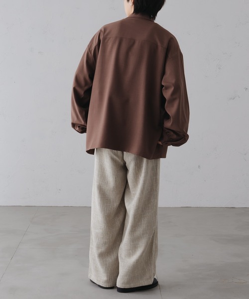 epnok(エプノック)の「ワイドストレートツイードスラックス(スラックス・メンズ・ベージュ/ブラウン/ブラック・SMALL/MEDIUM/LARGE)」の15枚目の写真