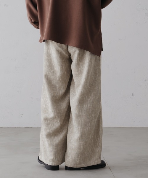 epnok(エプノック)の「ワイドストレートツイードスラックス(スラックス・メンズ・ベージュ/ブラウン/ブラック・SMALL/MEDIUM/LARGE)」の10枚目の写真