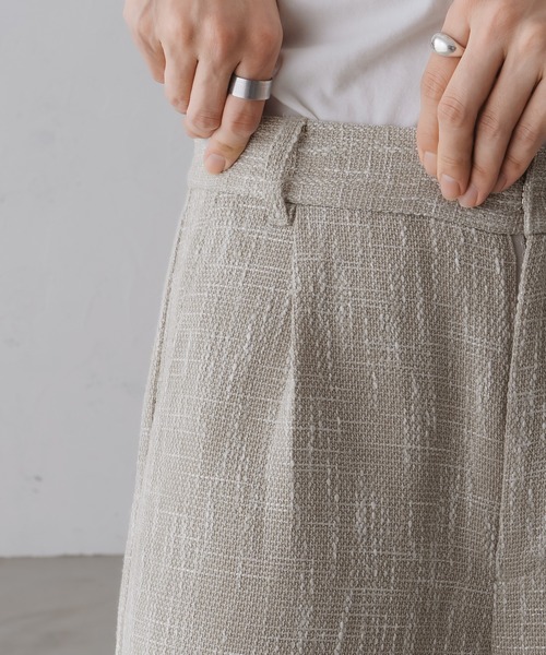 epnok(エプノック)の「ワイドストレートツイードスラックス(スラックス・メンズ・ベージュ/ブラウン/ブラック・SMALL/MEDIUM/LARGE)」の19枚目の写真