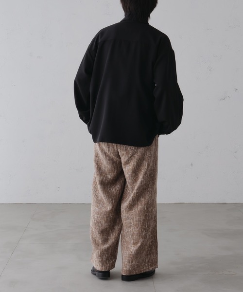 epnok(エプノック)の「ワイドストレートツイードスラックス(スラックス・メンズ・ベージュ/ブラウン/ブラック・SMALL/MEDIUM/LARGE)」の6枚目の写真