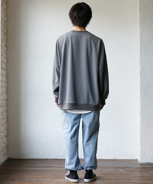 MinoriTY(マイノリティ)の「【MinoriTY】デニムイージーカーゴパンツ ワイドパンツ デニムパンツ メンズ 秋服 夏服(カーゴパンツ・メンズ・ブラック/ブルー・L/M)」の18枚目の写真