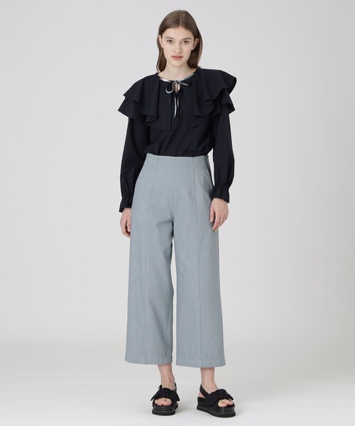 BLUE LABEL CRESTBRIDGE（ブルーレーベルクレストブリッジ）の「ハーブカラーエアリーローンブラウス（シャツ/ブラウス・レディース・ベージュ/ダークネイビー/ピンク系その他2・38/36）」の9枚目の写真