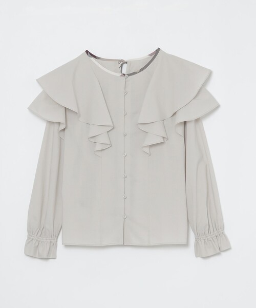 BLUE LABEL CRESTBRIDGE（ブルーレーベルクレストブリッジ）の「ハーブカラーエアリーローンブラウス（シャツ/ブラウス・レディース・ベージュ/ダークネイビー/ピンク系その他2・38/36）」の16枚目の写真