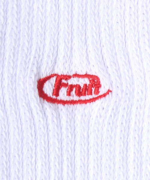 FRUIT OF THE LOOM(フルーツオブザルーム)の「FRUIT OF THE LOOM(フルーツオブザルーム)ワンポイントロゴ刺繍 無地 3Pソックス(ソックス/靴下・レディース・マルチ/ホワイト・23cm~25cm)」の5枚目の写真