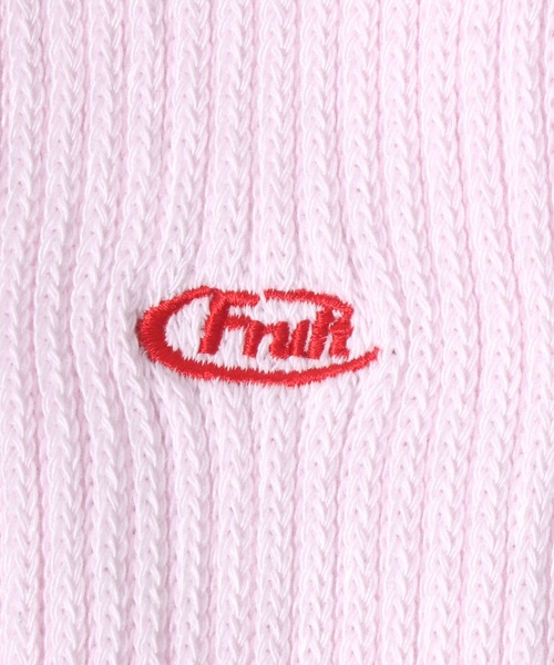 FRUIT OF THE LOOM(フルーツオブザルーム)の「FRUIT OF THE LOOM(フルーツオブザルーム)ワンポイントロゴ刺繍 無地 3Pソックス(ソックス/靴下・レディース・マルチ/ホワイト・23cm~25cm)」の10枚目の写真