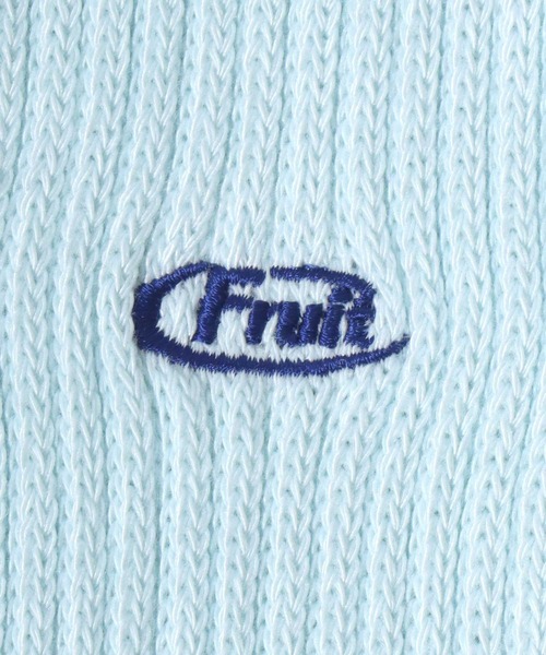FRUIT OF THE LOOM(フルーツオブザルーム)の「FRUIT OF THE LOOM(フルーツオブザルーム)ワンポイントロゴ刺繍 無地 3Pソックス(ソックス/靴下・レディース・マルチ/ホワイト・23cm~25cm)」の11枚目の写真
