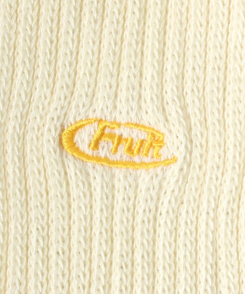 FRUIT OF THE LOOM(フルーツオブザルーム)の「FRUIT OF THE LOOM(フルーツオブザルーム)ワンポイントロゴ刺繍 無地 3Pソックス(ソックス/靴下・レディース・マルチ/ホワイト・23cm~25cm)」の12枚目の写真