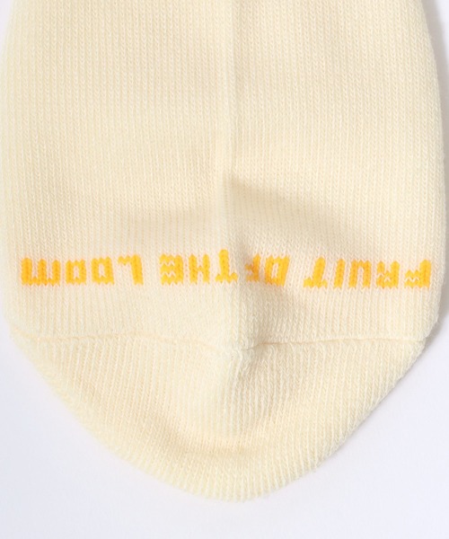 FRUIT OF THE LOOM(フルーツオブザルーム)の「FRUIT OF THE LOOM(フルーツオブザルーム)ワンポイントロゴ刺繍 無地 3Pソックス(ソックス/靴下・レディース・マルチ/ホワイト・23cm~25cm)」の13枚目の写真