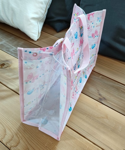 Marble Line（マーブルライン）の「女児総柄プールバッグ（トートバッグ・キッズ・ライトピンク/パープル/レッド/サックスブルー/ピンク・FREE）」の13枚目の写真