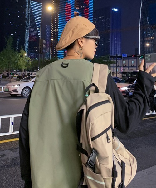 Ressaca（レサーカ）の「オーバーサイズ マルチポケット ミリタリーフィッシングワークベスト（ベスト・メンズ・ブラック/カーキ・M/L）」の21枚目の写真