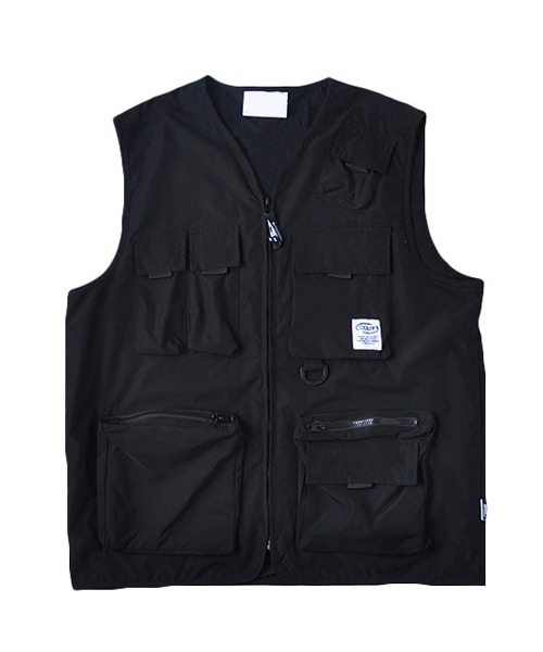 Ressaca（レサーカ）の「オーバーサイズ マルチポケット ミリタリーフィッシングワークベスト（ベスト・メンズ・ブラック/カーキ・M/L）」の13枚目の写真