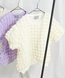 apres les cours | ポップコーンパフスリーブトップス(Tシャツ/カットソー)