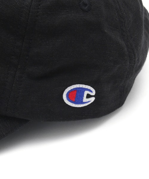 Champion（チャンピオン）の「【Champion/チャンピオン別注】 リンクコーデ /麻混ロゴ刺繍キャップ（キャップ・レディース・ブラック/キナリ/ブルー系その他4・FREE）」の12枚目の写真