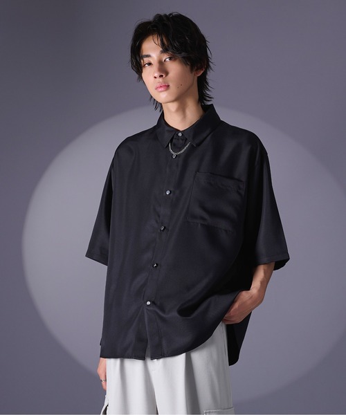 トップス EllnoLoset チェーン付シャツ（シャツ/ブラウス）｜Ellno Loset（エルノ
