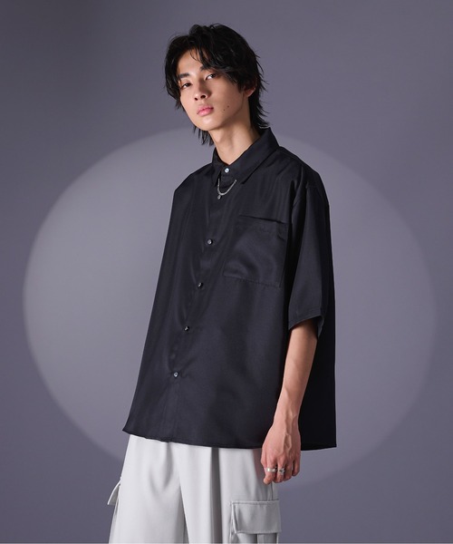 チェーン付シャツ（シャツ/ブラウス）｜Ellno Loset（エルノロゼット