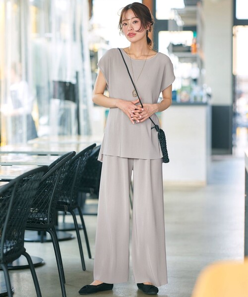 2点セット】クリスタルプリーツセットアップ（セットアップ