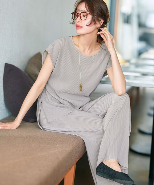 2点セット】クリスタルプリーツセットアップ（セットアップ