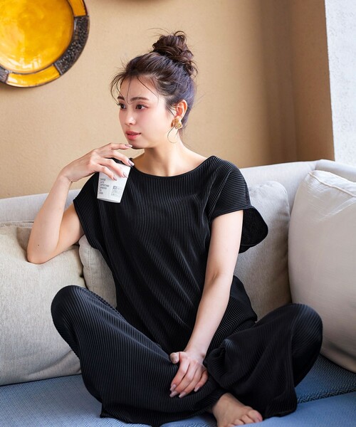 2点セット】クリスタルプリーツセットアップ（セットアップ