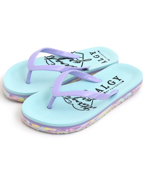 algy（アルジー）の「ロゴサンダルA（サンダル・キッズ・ブラック/サックスブルー・24/22/20/18）」の6枚目の写真