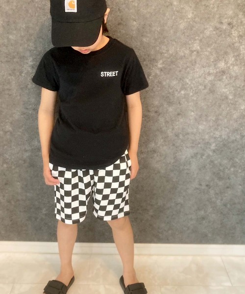 THE CASUAL(カジュアル)の「総柄ハーフパンツ(その他パンツ・キッズ・チャコール/ベージュ/グリーン/グレー系その他/ブラック/ブラック系その他・110cm/120cm/130cm/140cm/150cm/160cm/100cm)」の3枚目の写真