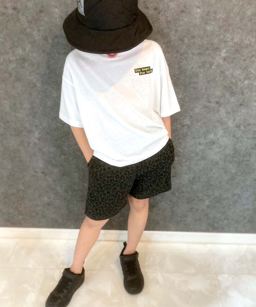 THE CASUAL(カジュアル)の「総柄ハーフパンツ(その他パンツ・キッズ・チャコール/ベージュ/グリーン/グレー系その他/ブラック/ブラック系その他・110cm/120cm/130cm/140cm/150cm/160cm/100cm)」の4枚目の写真
