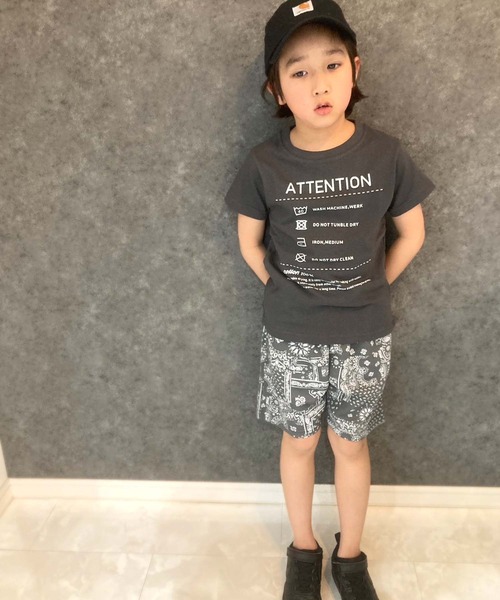 THE CASUAL(カジュアル)の「総柄ハーフパンツ(その他パンツ・キッズ・チャコール/ベージュ/グリーン/グレー系その他/ブラック/ブラック系その他・110cm/120cm/130cm/140cm/150cm/160cm/100cm)」の12枚目の写真