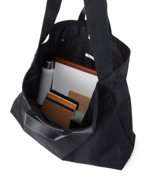 tk.TAKEO KIKUCHI（ティーケータケオキクチ）の「◆ADAMPATEK 別注 キャンバス×シンセティックレザービッグショルダートートバッグ（トートバッグ・メンズ・ブラック・00）」の7枚目の写真