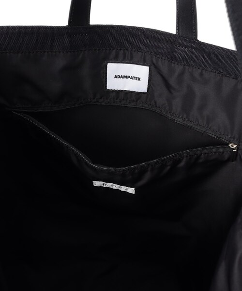 tk.TAKEO KIKUCHI（ティーケータケオキクチ）の「◆ADAMPATEK 別注 キャンバス×シンセティックレザービッグショルダートートバッグ（トートバッグ・メンズ・ブラック・00）」の9枚目の写真