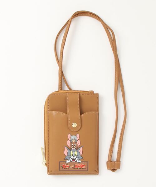 E-COME(イーカム)の「キャラクター スマホショルダー(ショルダーバッグ・レディース・ピンク/ターコイズブルー/イエロー×グリーン/パープル/ライトブルー/ライトピンク/ベージュ/ライトパープル・FREE)」の2枚目の写真