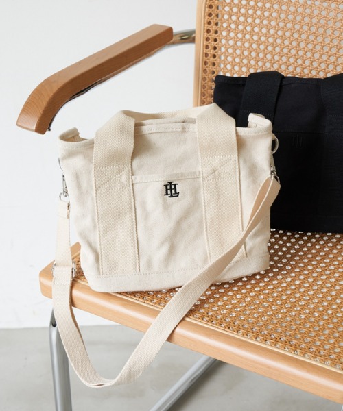 Auntie Rosa Holiday（アンティローザホリデー）の「2WAYキャンバスミニトート（トートバッグ・レディース・アイボリー/ブラック/カーキ・FREE）」の19枚目の写真