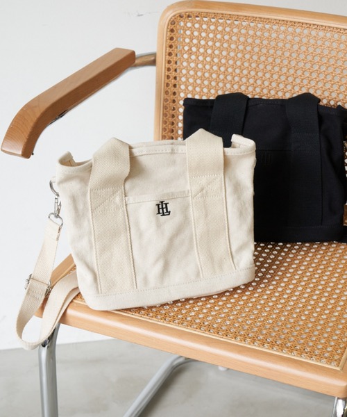 Auntie Rosa Holiday（アンティローザホリデー）の「2WAYキャンバスミニトート（トートバッグ・レディース・アイボリー/ブラック/カーキ・FREE）」の18枚目の写真