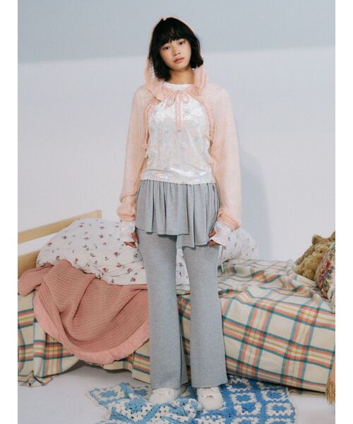 merry jenny（メリージェニー）の「ベロアflower embroidery tops（Tシャツ/カットソー・レディース・オフホワイト/グリーン・FREE）」の17枚目の写真