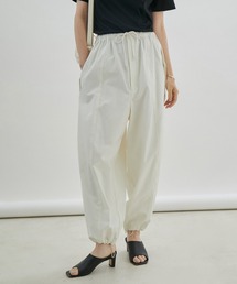 SALON adam et rope' | 【洗える・撥水加工・花粉ガード付き】コットンナイロンドロストパンツ/バレルパンツ(カーゴパンツ)