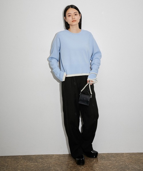 ADAM ET ROPE'（アダムエロペ）の「チェーンアクセサリーミニバッグ（ショルダーバッグ・レディース・ブラック/その他1・FREE）」の6枚目の写真