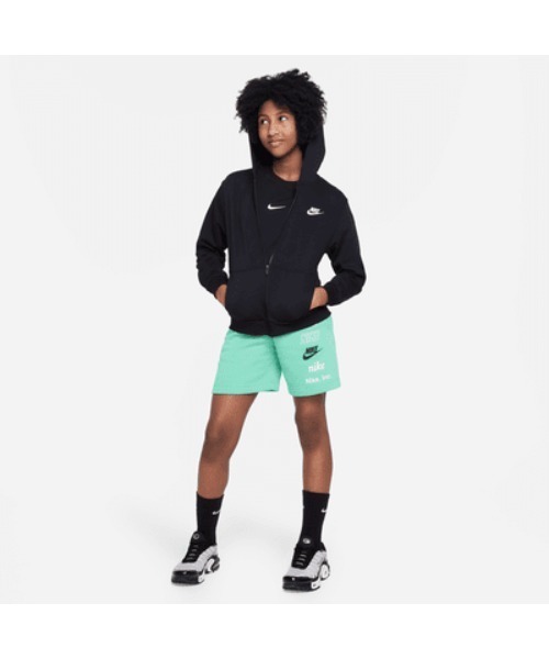 NIKE（ナイキ）の「《NIKEアパレル》YTHNSWクラブFTフルジップL/Sフーデ（パーカー・キッズ・ホワイト系その他/ブラック×ホワイト/グレー/ピンク・130/140/150/160）」の5枚目の写真