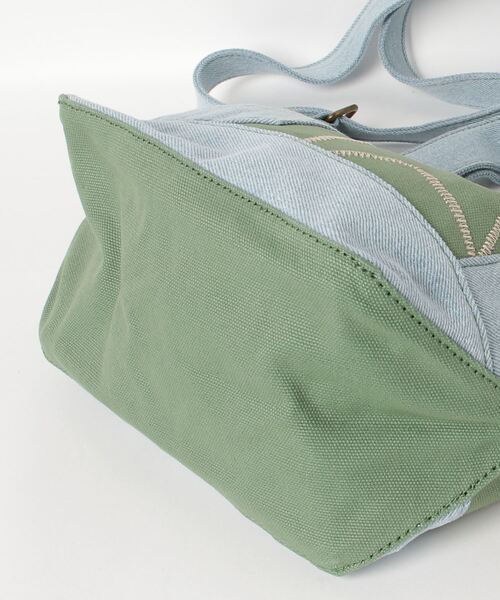 AVIREX(アヴィレックス)の「《直営店限定》DENIM COMBI CANVAS MINI TOTE BAG/ デニムコンビ キャンバスミニトートバッグ(トートバッグ・レディース・オリーブ/ネイビー・FREE)」の10枚目の写真