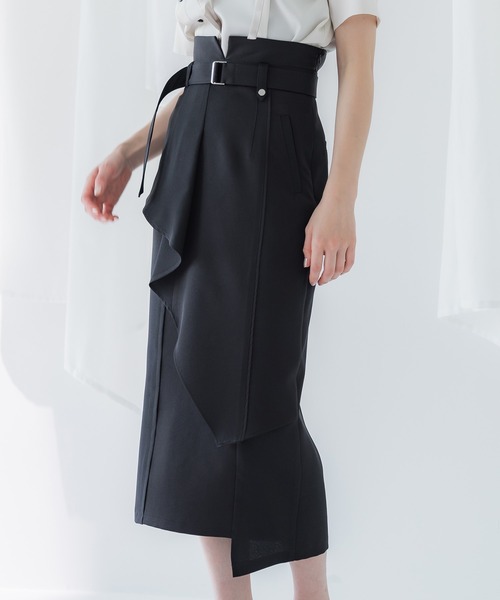 UNITED TOKYO(ユナイテッドトウキョウ)の「ランダムフレアカッティングタイトスカート-ウォッシャブル-(スカート・レディース・その他2/インディゴブルー/ブラック・1/2/3)」の18枚目の写真