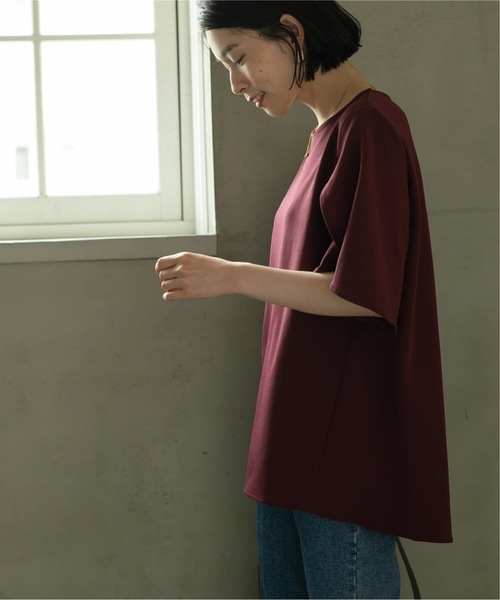 OPAQUE.CLIP（オペークドットクリップ）の「◆チューリップフレアスリーブカットソー【洗濯機洗い可】（Tシャツ/カットソー・レディース・ボルドー/ブラック/ブルー系7/オフホワイト・42/40/38/36）」の13枚目の写真