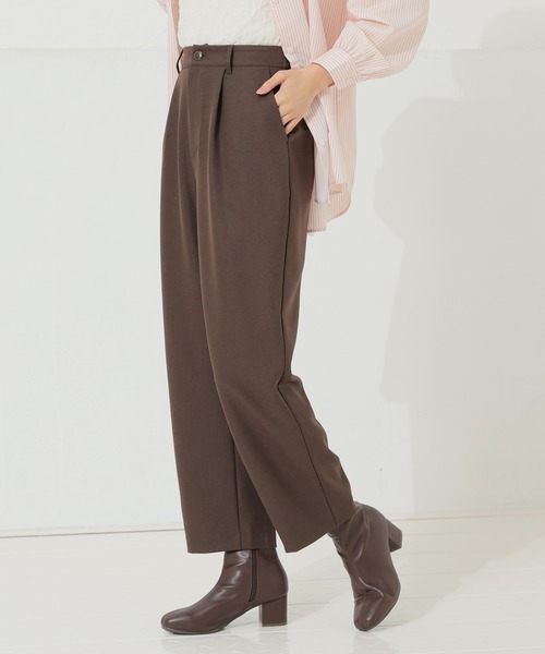 Honeys（ハニーズ）の「ストレートパンツ（その他パンツ・レディース・ベージュ/ブラウン/ブラック/チャコールグレー・L/M/SS/S）」の4枚目の写真