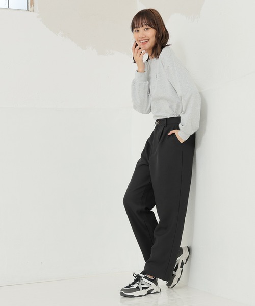 Honeys（ハニーズ）の「ストレートパンツ（その他パンツ・レディース・ベージュ/ブラウン/ブラック/チャコールグレー・L/M/SS/S）」の5枚目の写真