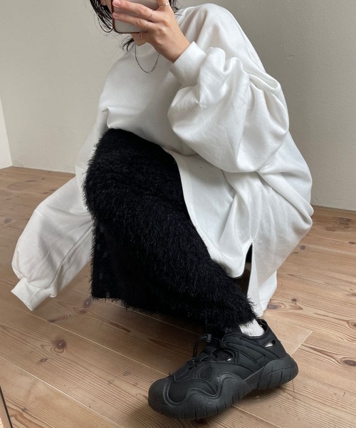 mop skirt / ウエストゴムリラックスモップスカート（スカート