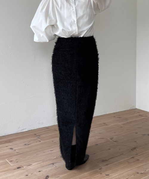 wee9s（ウィークス）の「mop skirt / ウエストゴムリラックスモップスカート（スカート・レディース・アイボリー/ブラック/ブルー・FREE/LONG）」の21枚目の写真