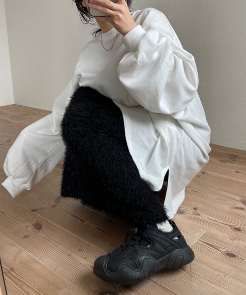 mop skirt / ウエストゴムリラックスモップスカート（スカート