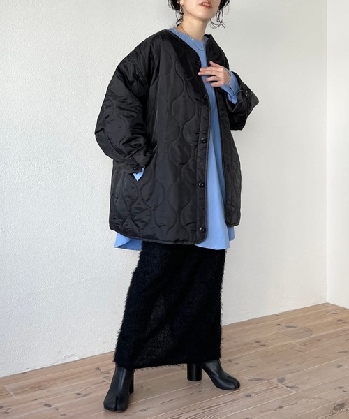 wee9s（ウィークス）の「mop skirt / ウエストゴムリラックスモップスカート（スカート・レディース・アイボリー/ブラック/ブルー・FREE/LONG）」の8枚目の写真